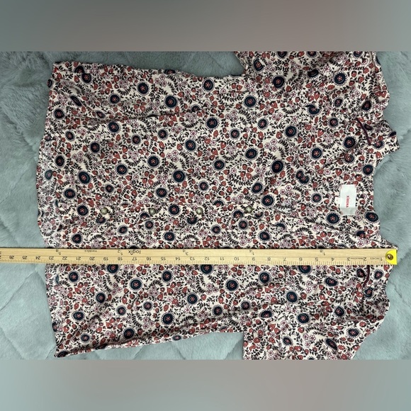 Xirena Prairie Floral Long Sleeve Cotton Sadie Blouse Size Small - Picture 9 of 14